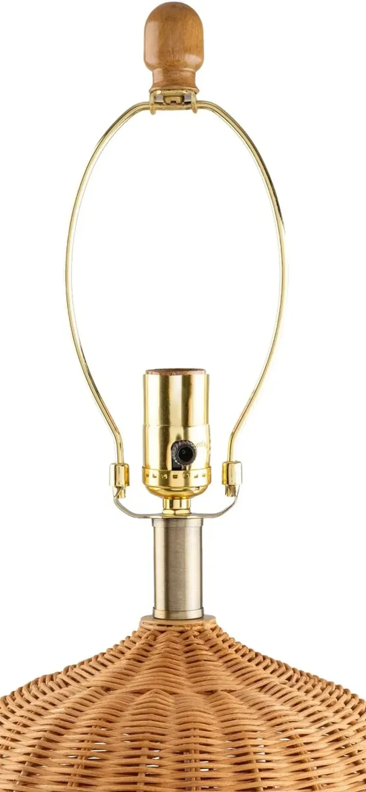 Kingston Rattan Table Lamp - Natural - Brown