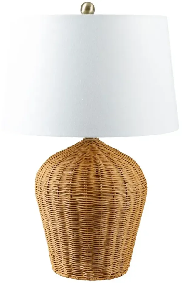 Kingston Rattan Table Lamp - Natural - Brown