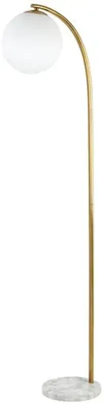 Nuvo Globe Floor Lamp - Gold