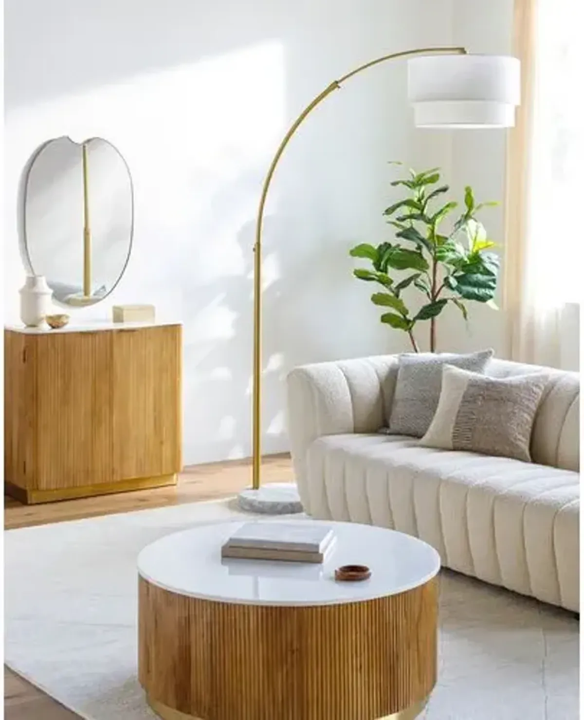 Linkin Arch Floor Lamp - Gold