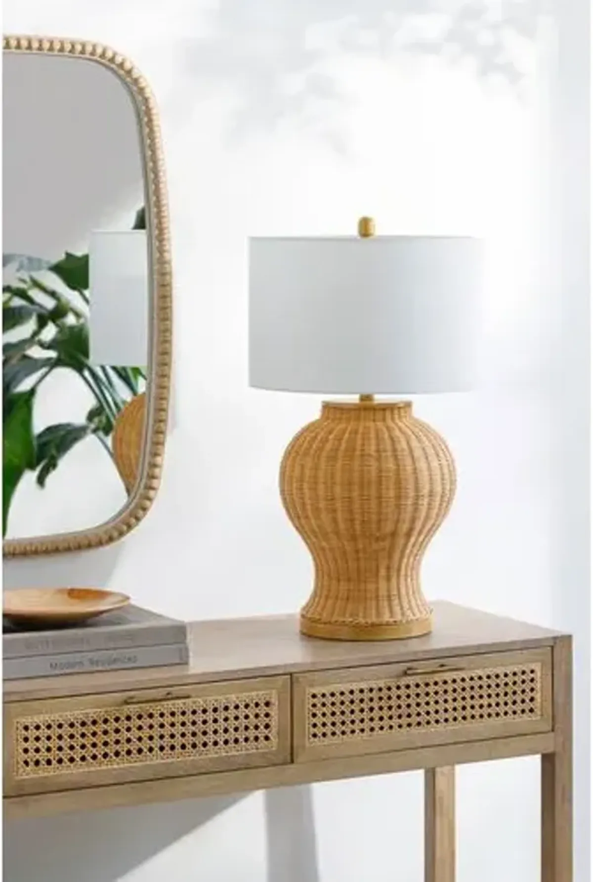 Como Rattan Table Lamp - Natural - Beige