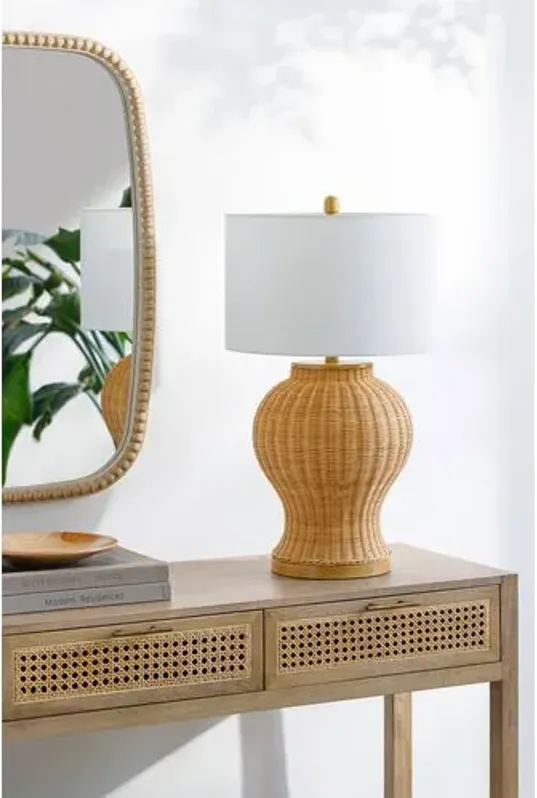 Como Rattan Table Lamp - Natural - Beige