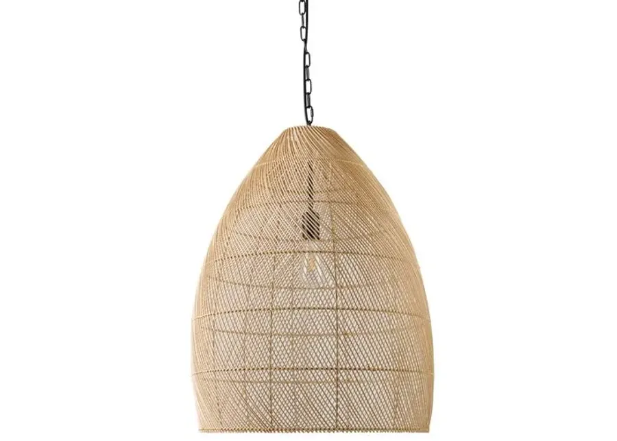 Kingston Rattan Pendant - Beige