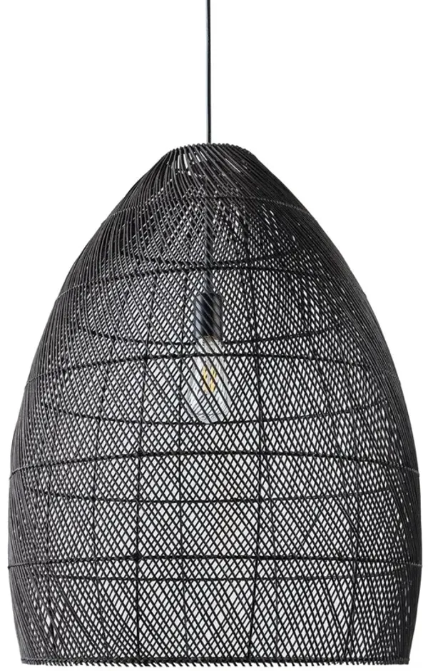 Kingston Rattan Pendant - Black