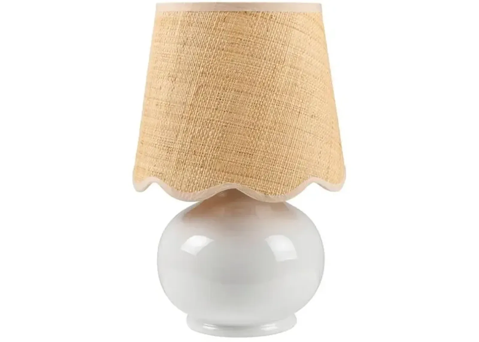 Gigi Accent Table Lamp - White - 13Hx8Wx8D in