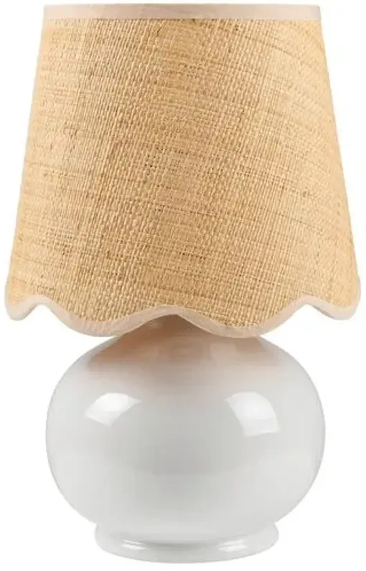 Gigi Accent Table Lamp - White - 13Hx8Wx8D in