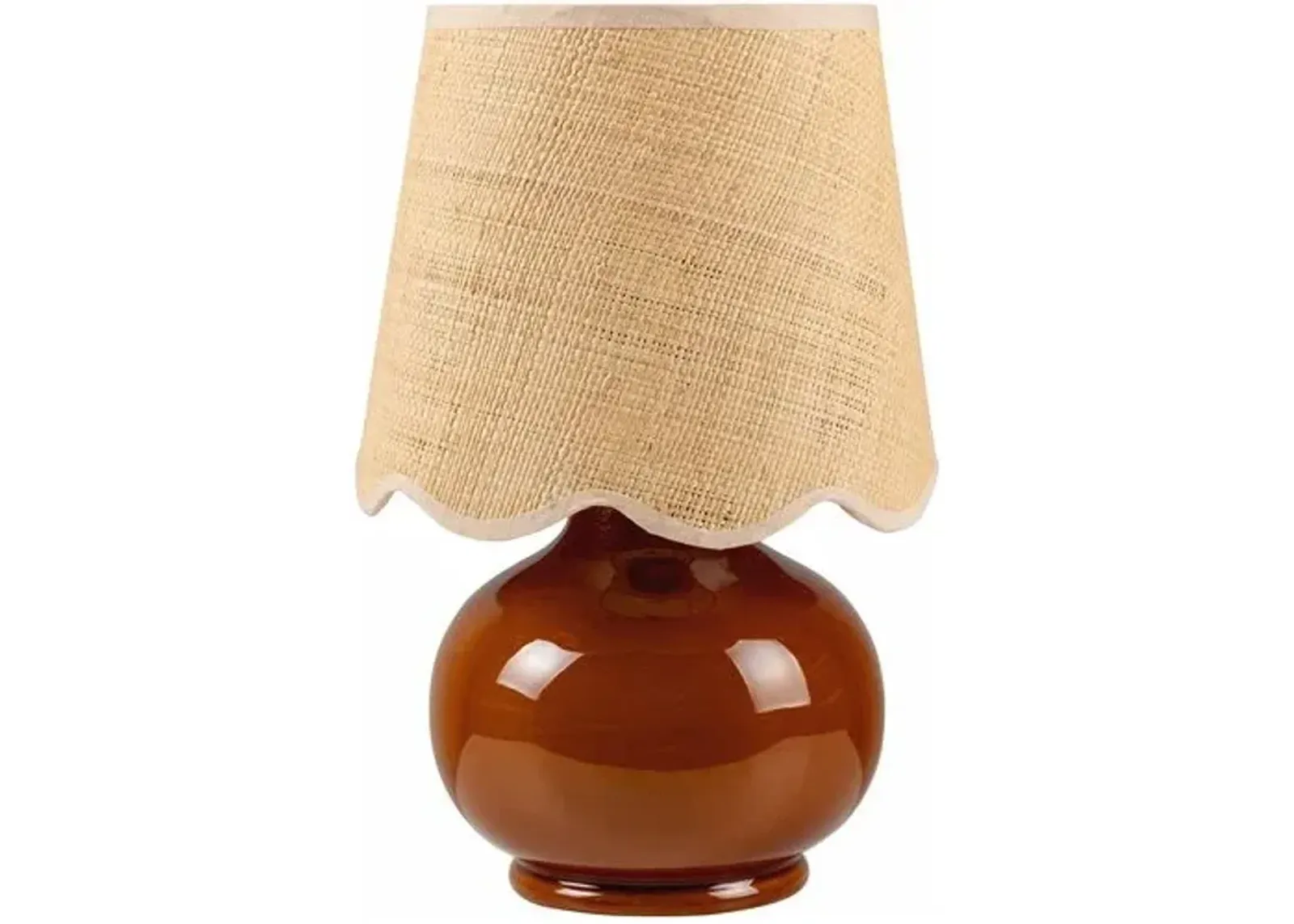 Gigi Accent Table Lamp - Red - 13Hx8Wx8D in