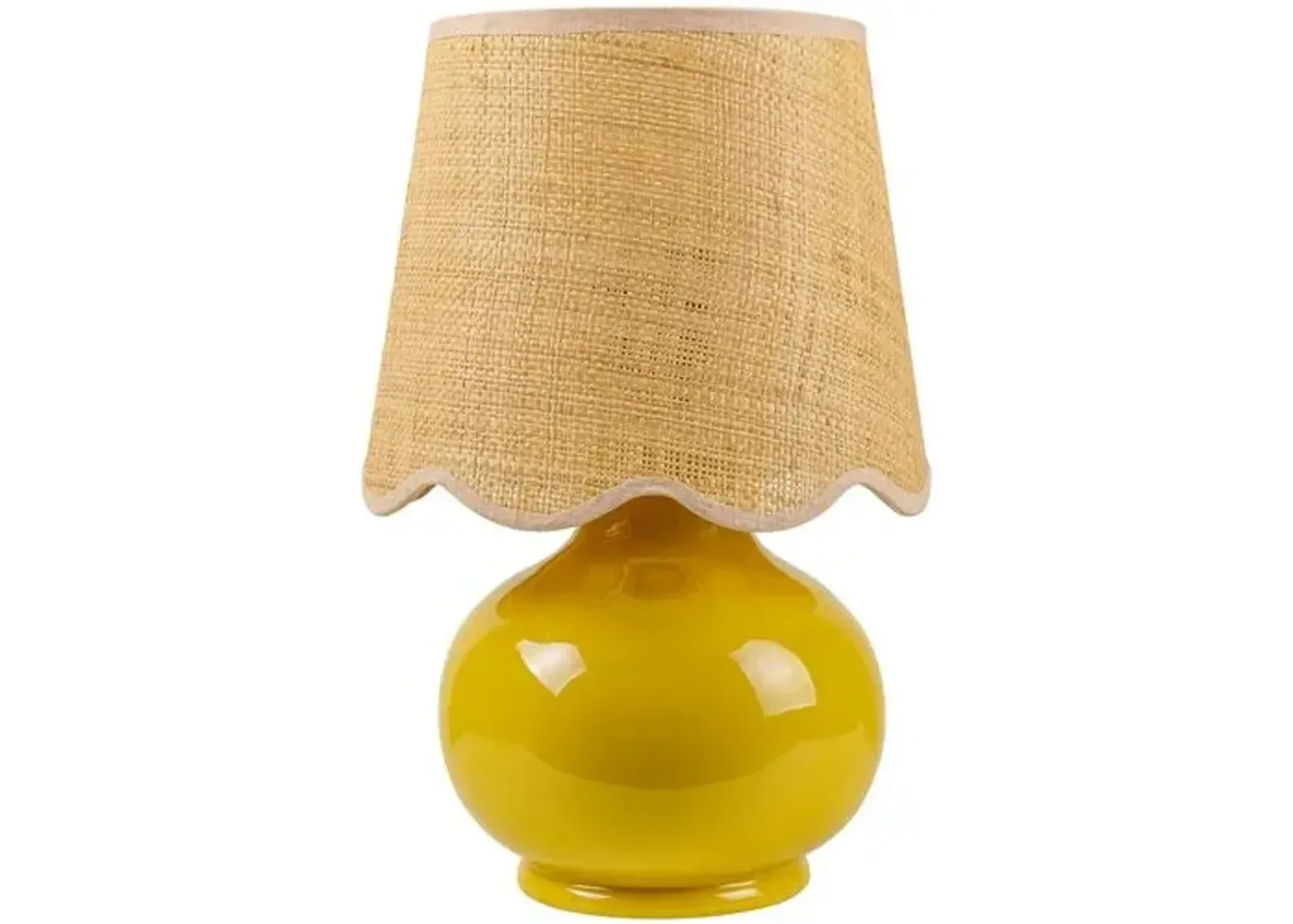 Gigi Accent Table Lamp - Yellow - 13Hx8Wx8D in