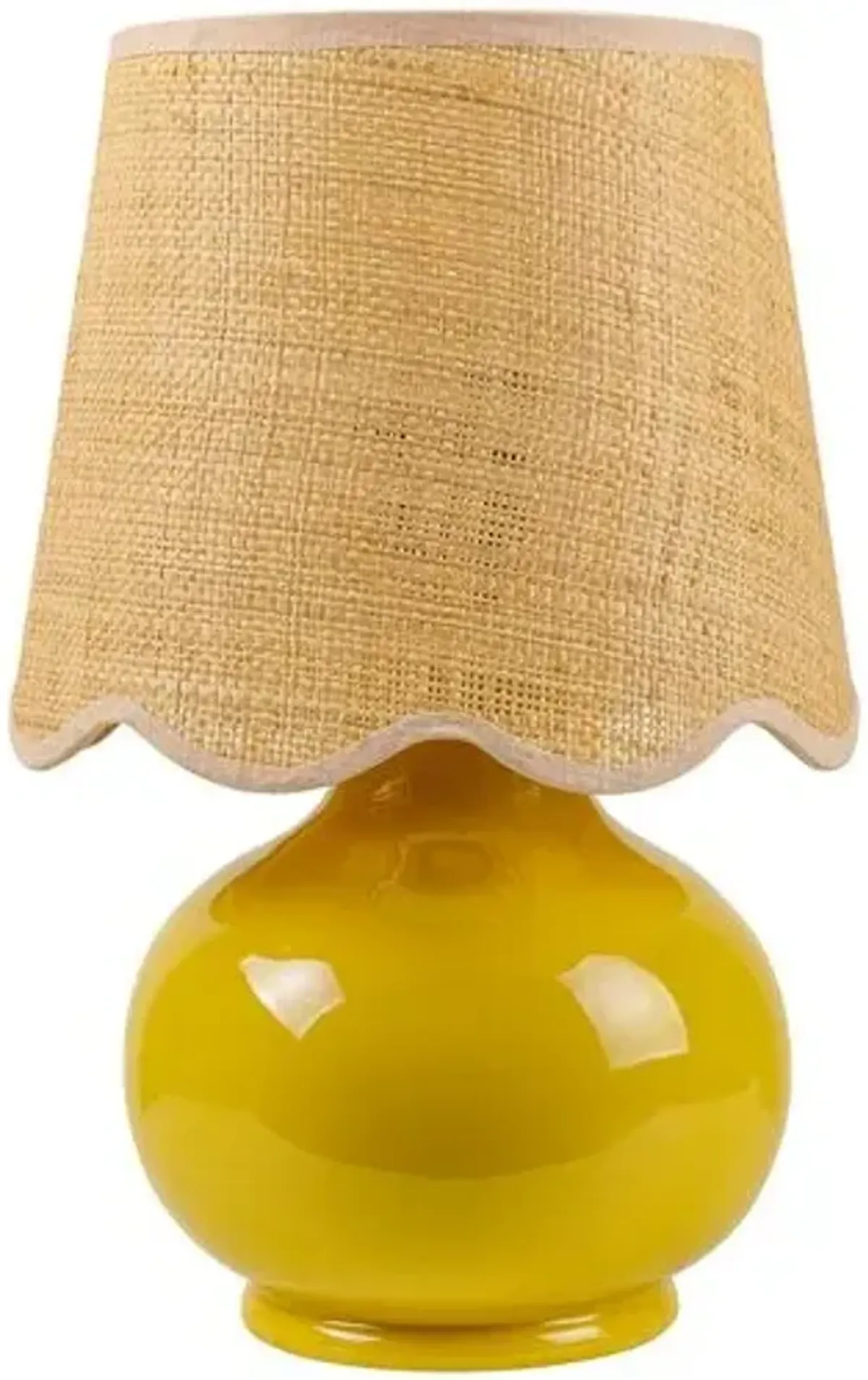 Gigi Accent Table Lamp - Yellow - 13Hx8Wx8D in