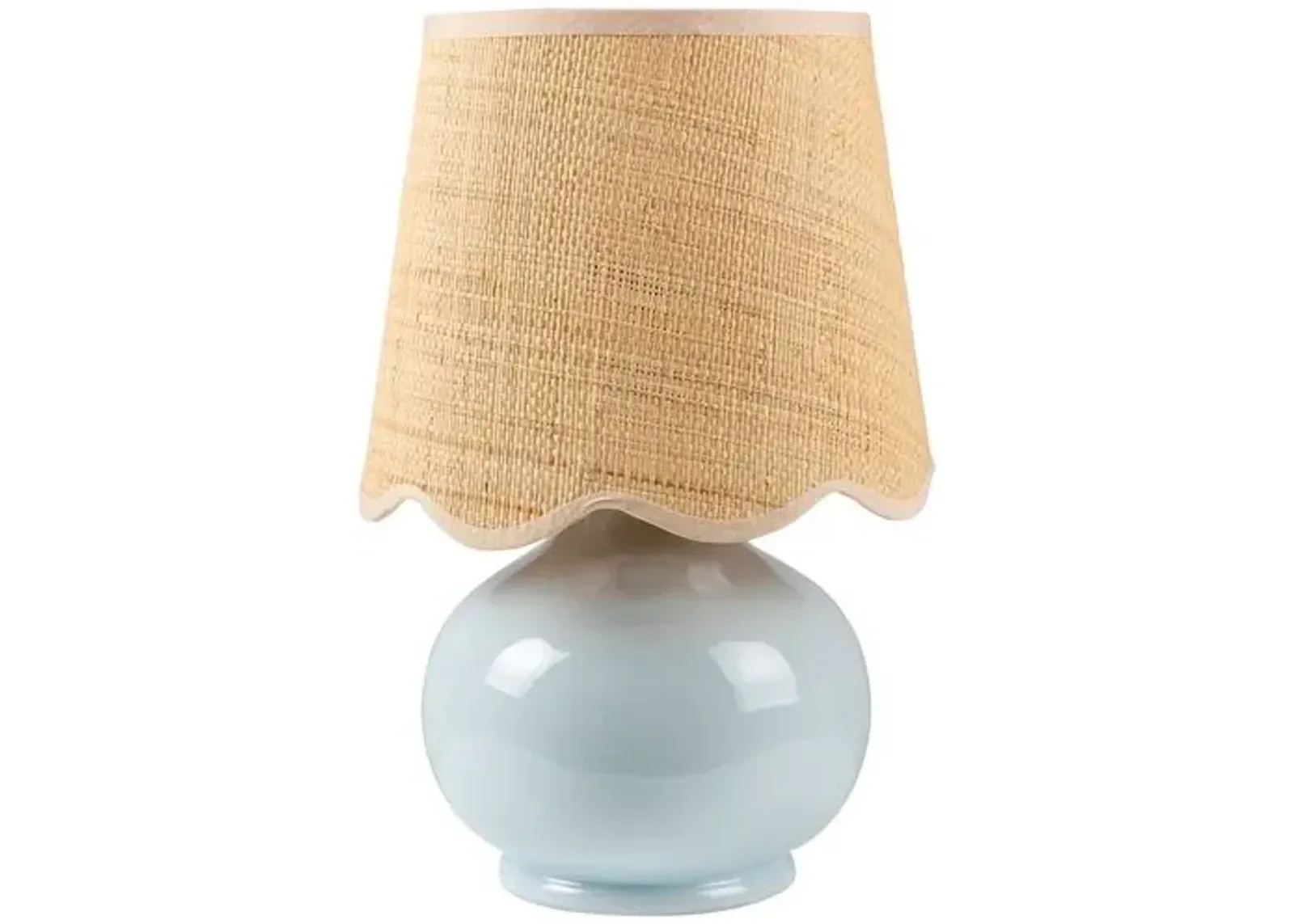 Gigi Accent Table Lamp - Blue - 13Hx8Wx8D in