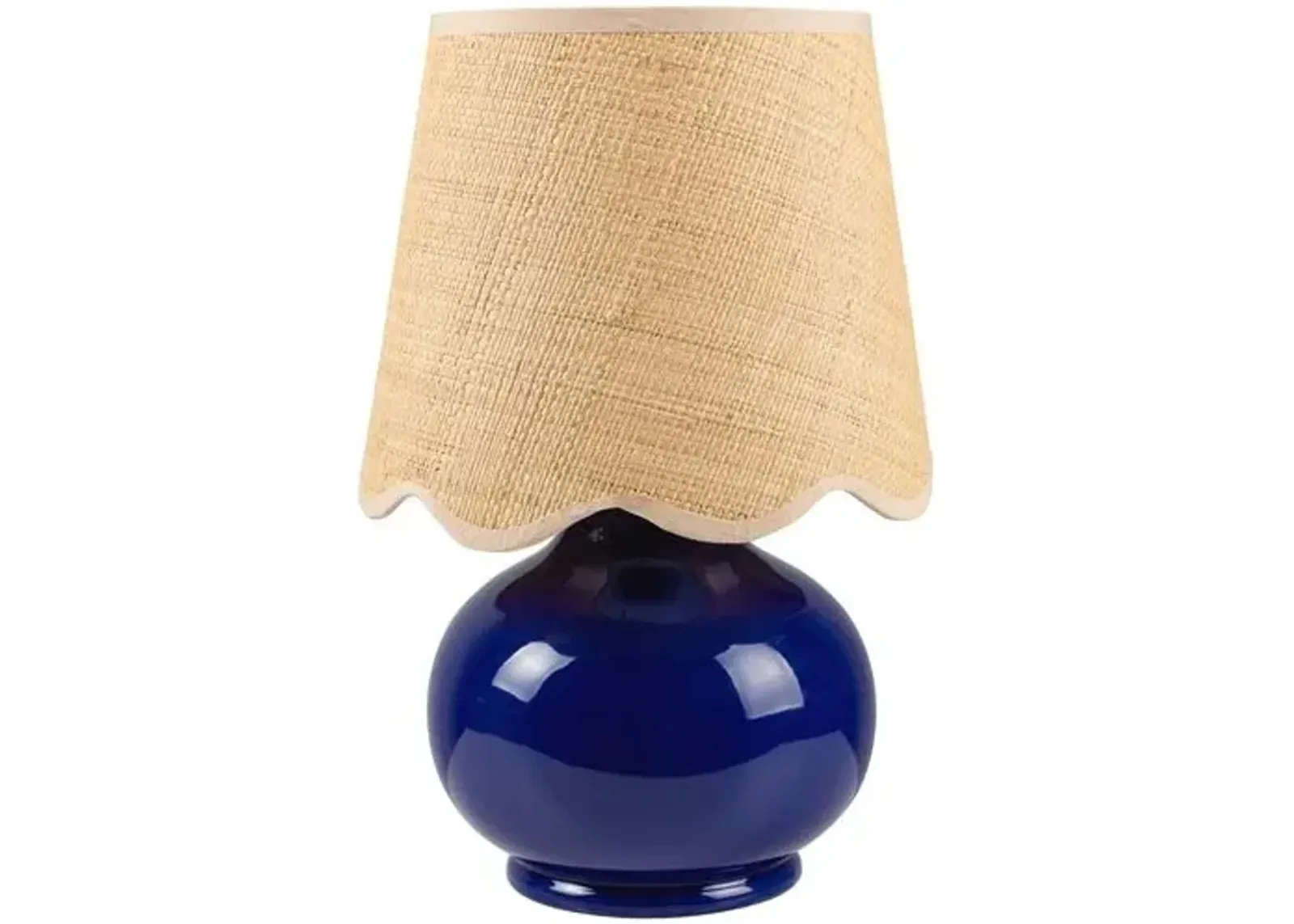 Gigi Accent Table Lamp - Blue - 13Hx8Wx8D in