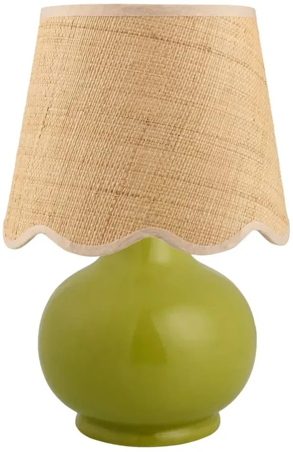 Gigi Accent Table Lamp - Green - 13Hx8Wx8D in