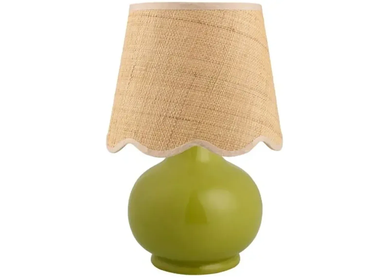 Gigi Accent Table Lamp - Green - 13Hx8Wx8D in