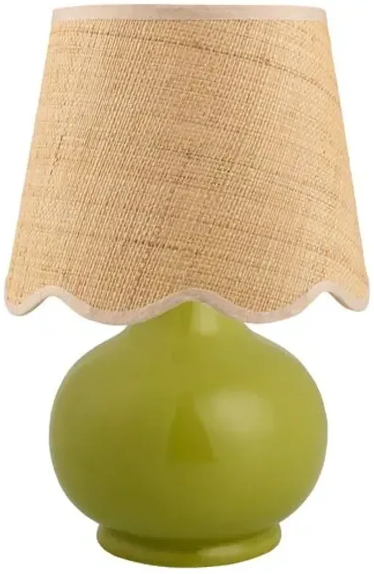 Gigi Accent Table Lamp - Green - 13Hx8Wx8D in