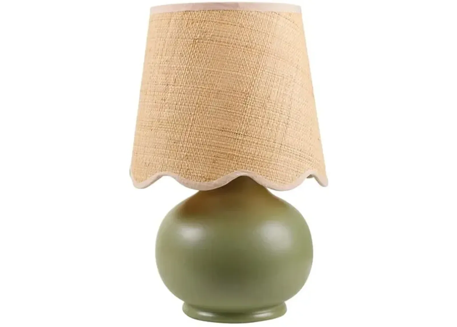 Gigi Accent Table Lamp - Green - 13Hx8Wx8D in