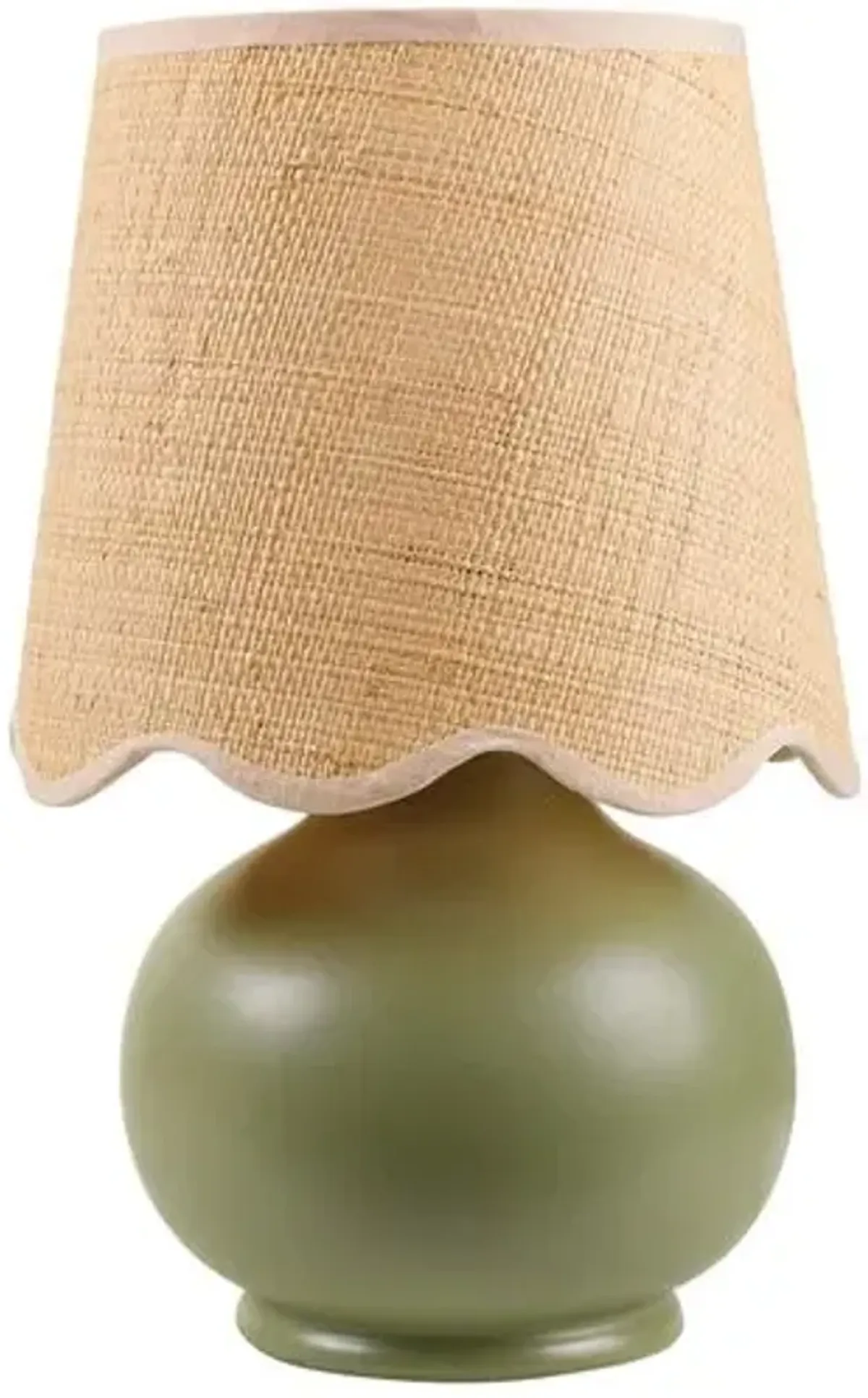 Gigi Accent Table Lamp - Green - 13Hx8Wx8D in