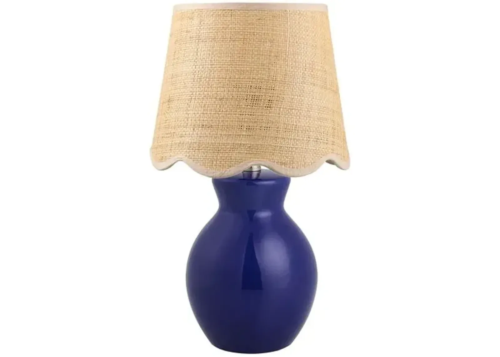 Gigi Accent Table Lamp - Blue - 15Hx8Wx8D in