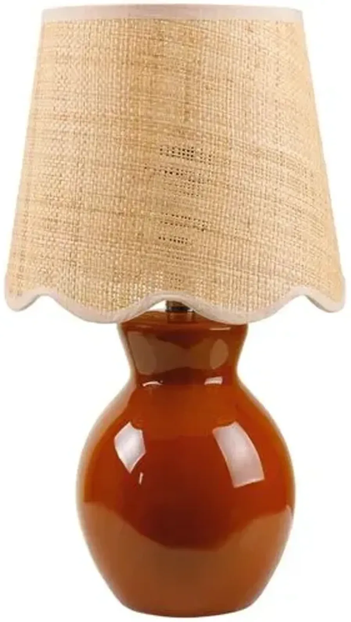 Gigi Accent Table Lamp - Red - 15Hx8Wx8D in