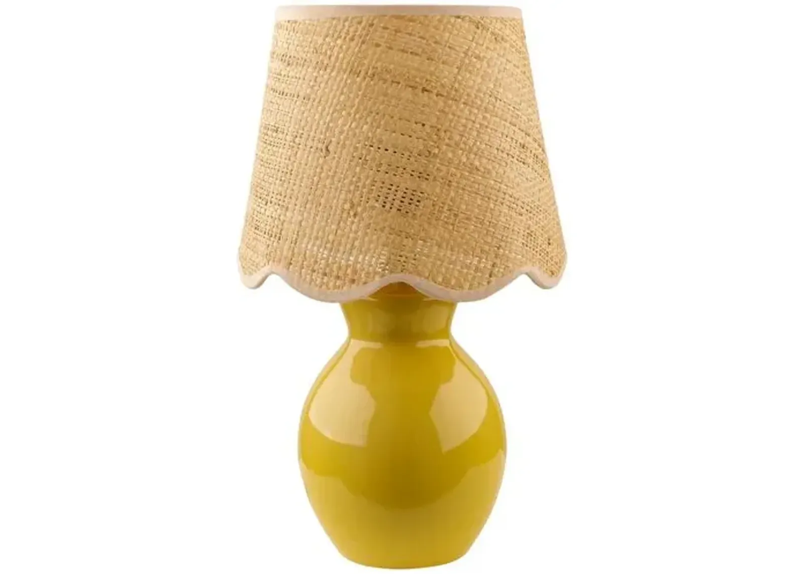 Gigi Accent Table Lamp - Yellow - 15Hx8Wx8D in