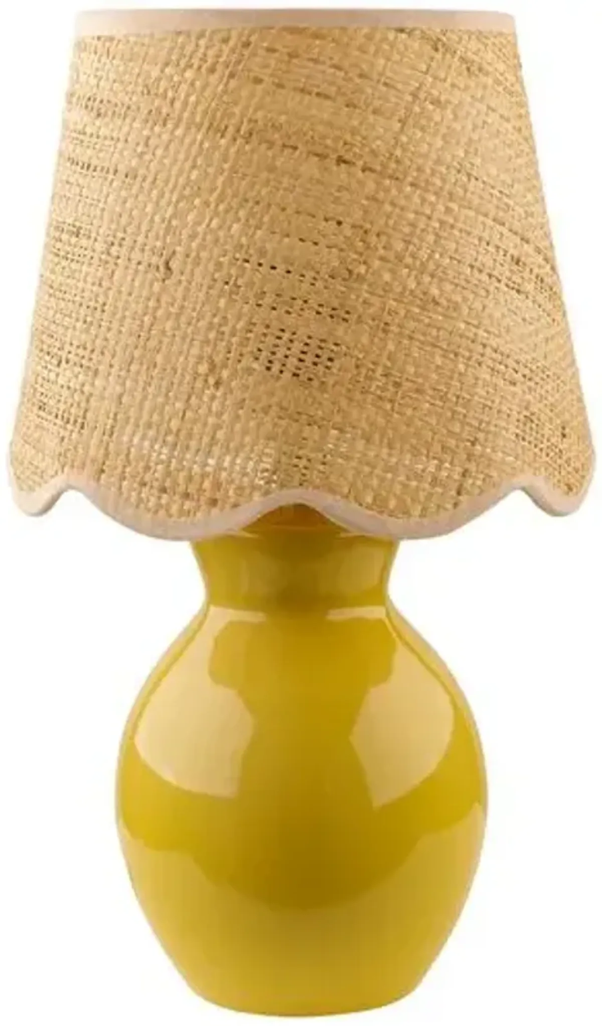 Gigi Accent Table Lamp - Yellow - 15Hx8Wx8D in