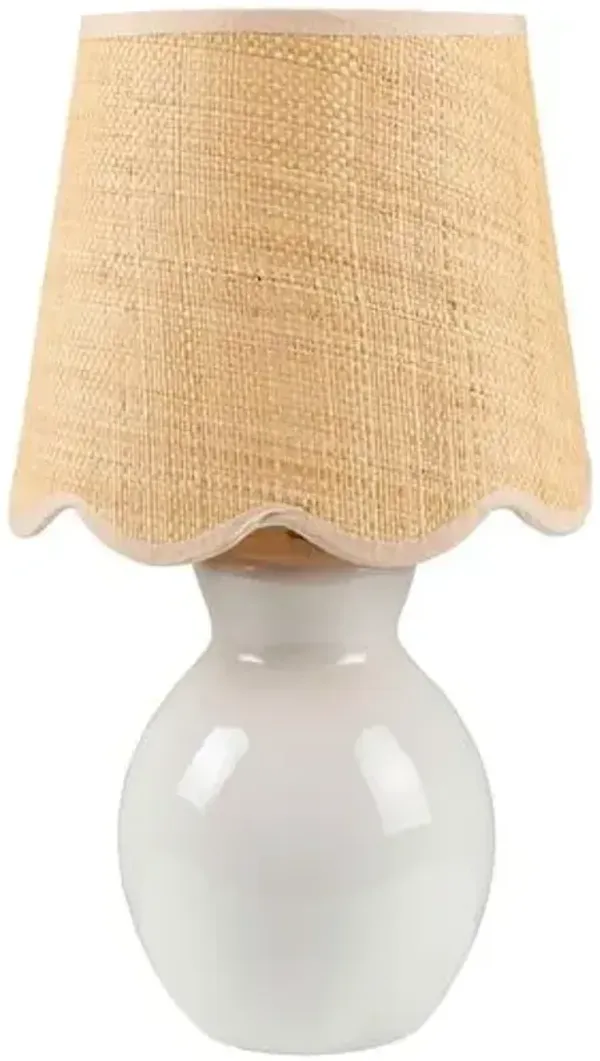 Gigi Accent Table Lamp - White - 15Hx8Wx8D in