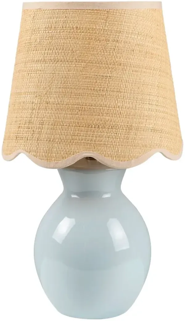 Gigi Accent Table Lamp - Blue - 15Hx8Wx8D in