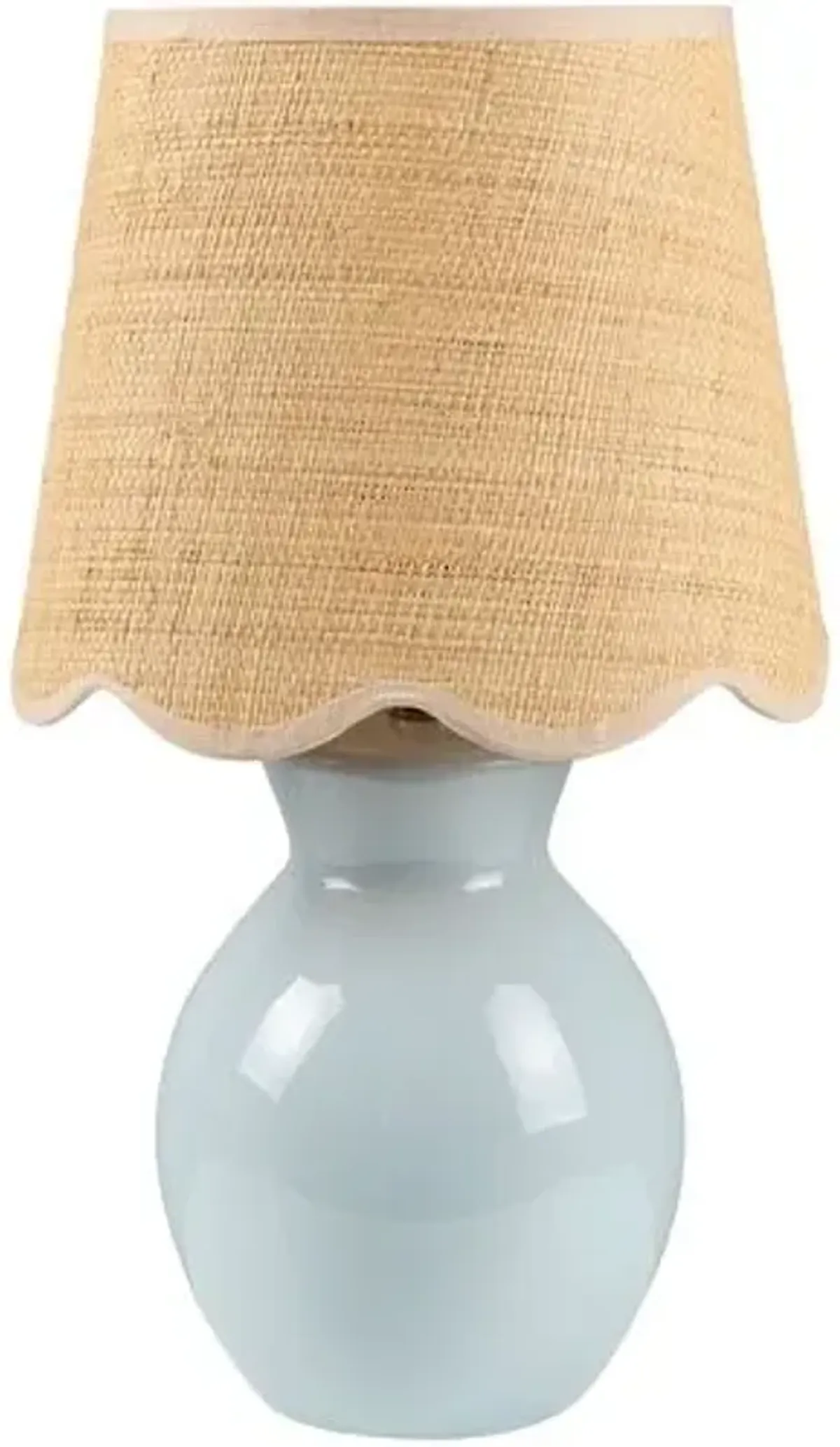 Gigi Accent Table Lamp - Blue - 15Hx8Wx8D in