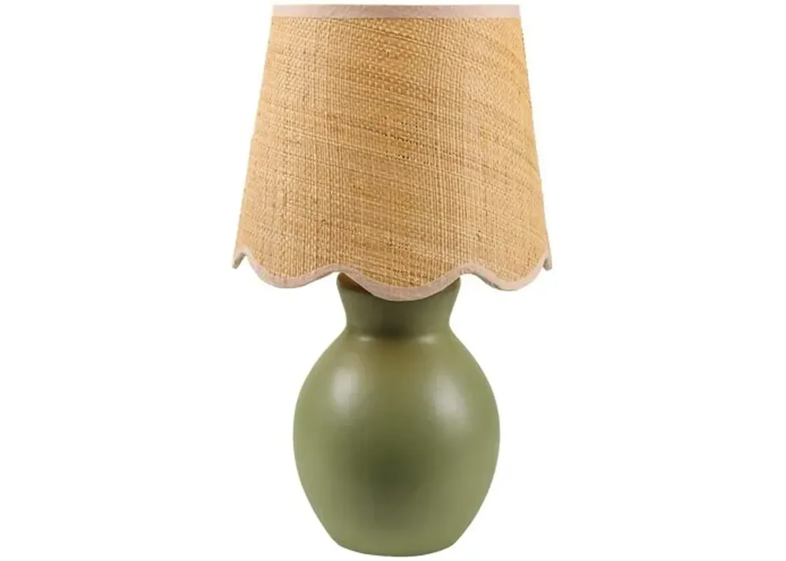 Gigi Accent Table Lamp - Green - 15Hx8Wx8D in