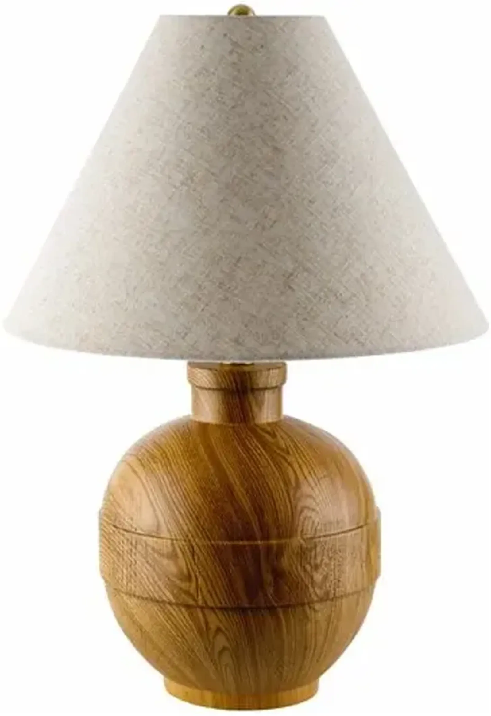 Bubba Painted Resin Table Lamp - Brown