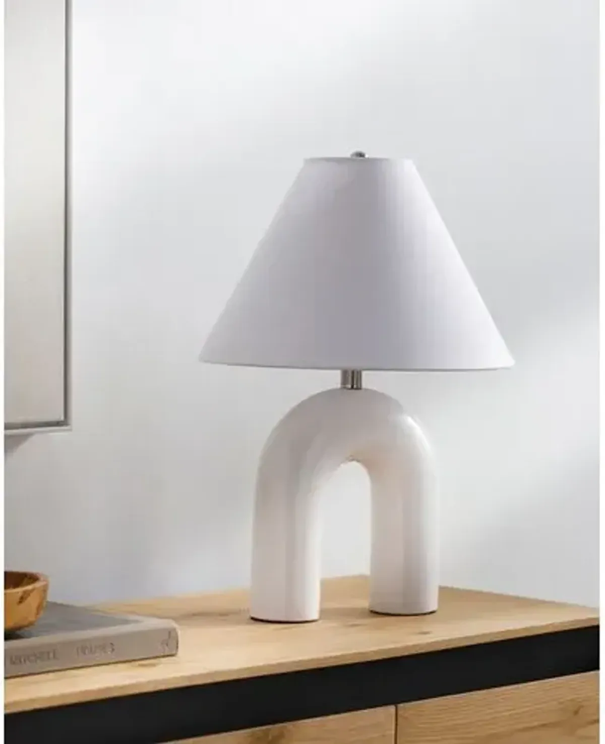 Tripp Ceramic Table Lamp - White