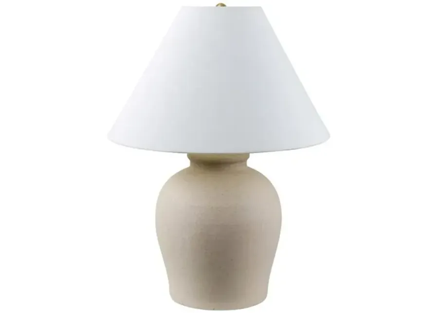 Loree Ceramic Table Lamp - Beige