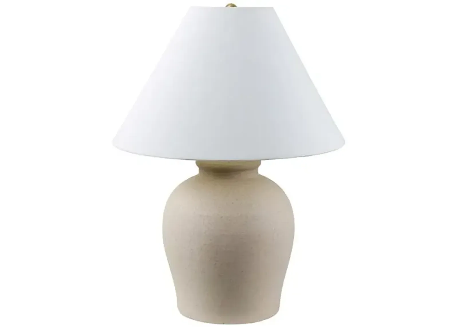 Loree Ceramic Table Lamp - Beige