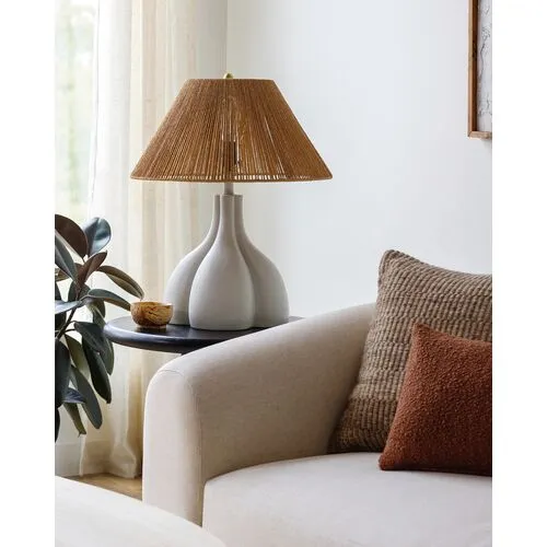 Daxton Table Lamp - White/Natural