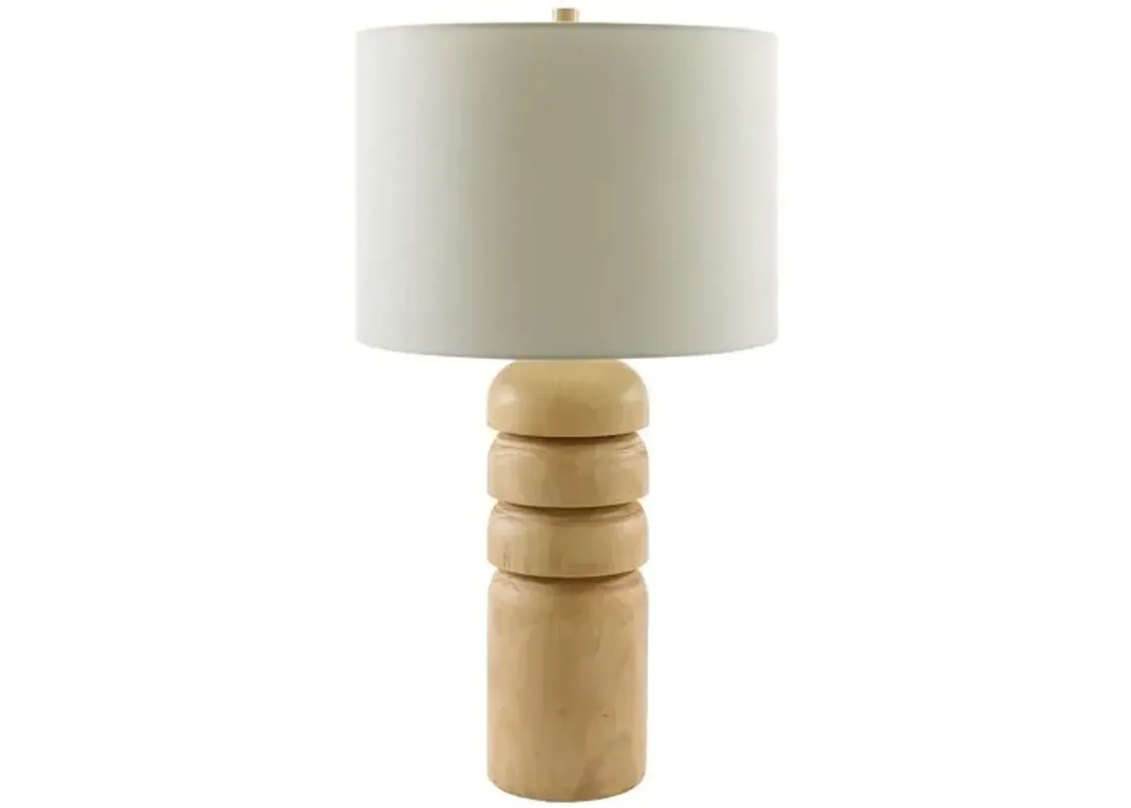 Beckley Resin Table Lamp - Natural - Brown