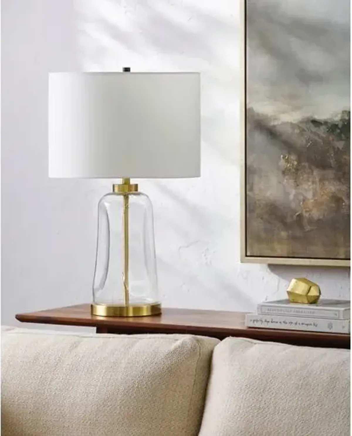 Anakin Glass Table Lamp - Gold