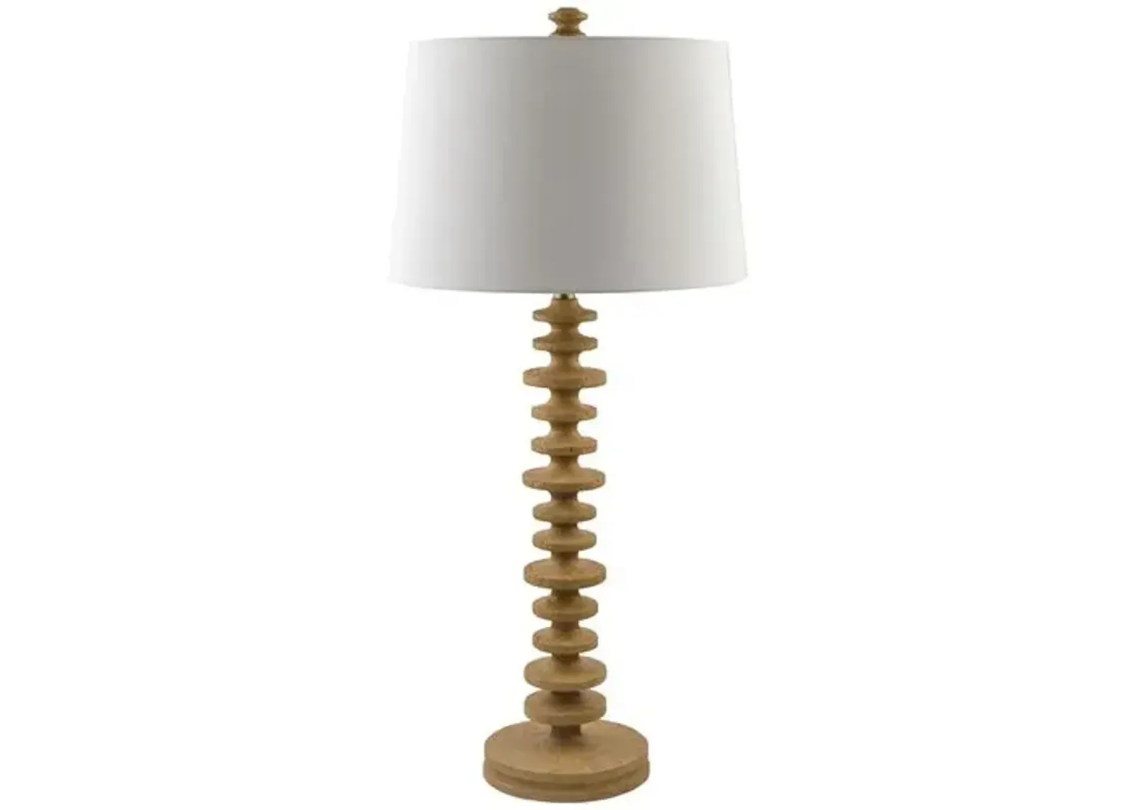 Clemente Resin Table Lamp - Brown