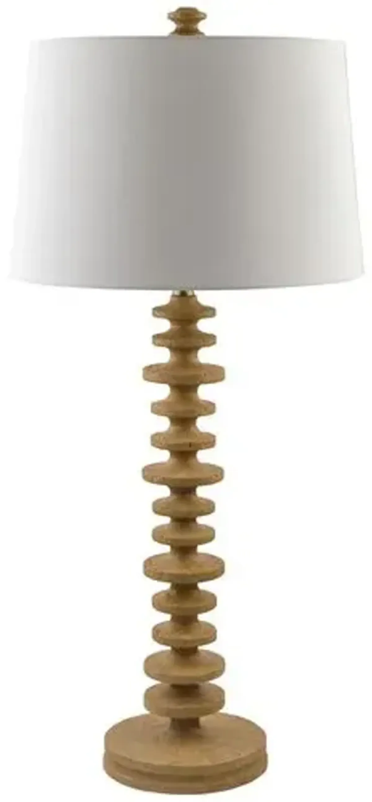 Clemente Resin Table Lamp - Brown