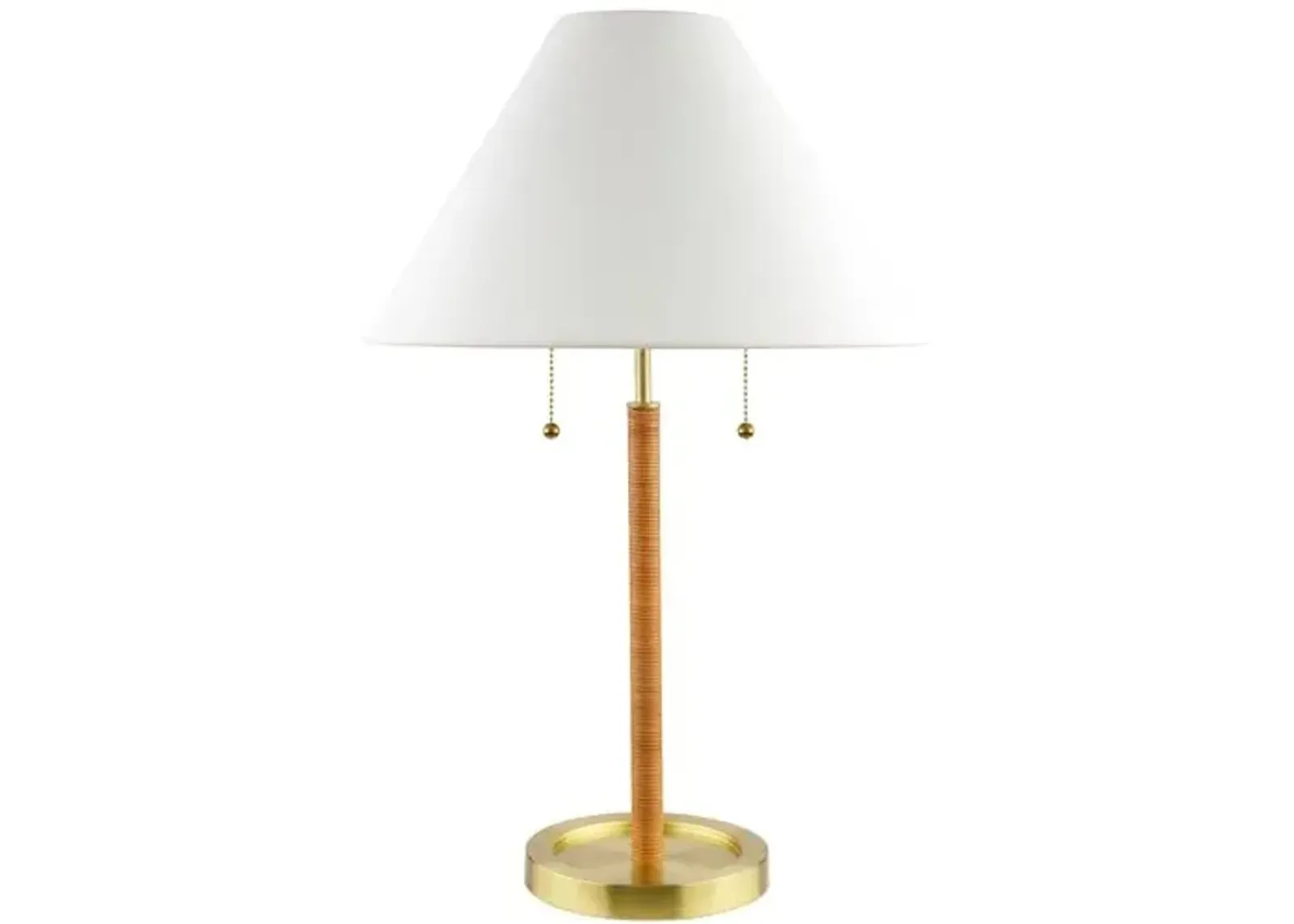 Trixie Table Lamp - Brass - Yellow