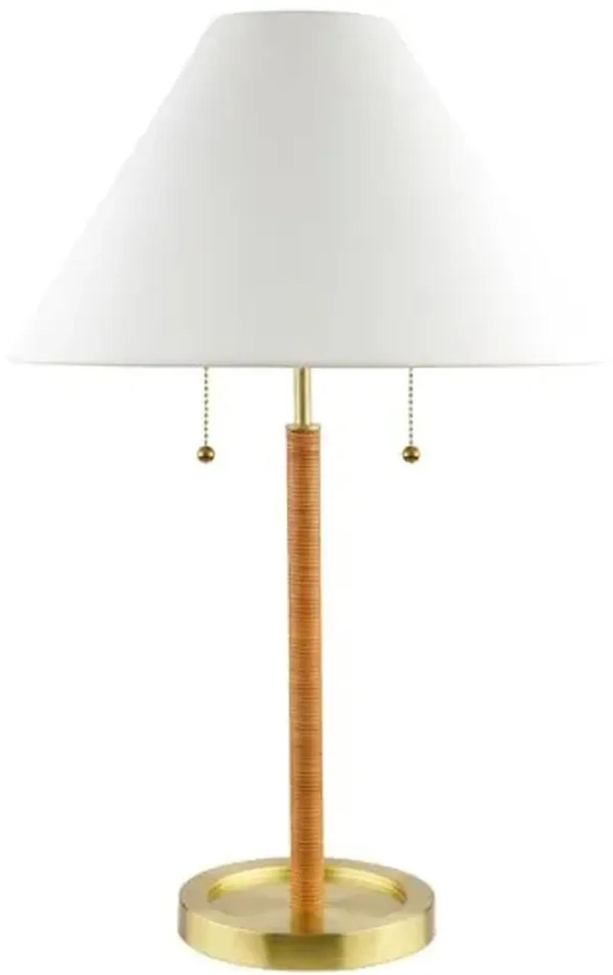 Trixie Table Lamp - Brass - Yellow