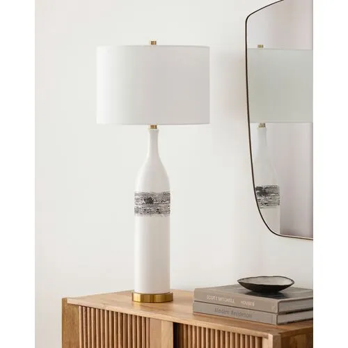 Maris Ceramic Table Lamp - White