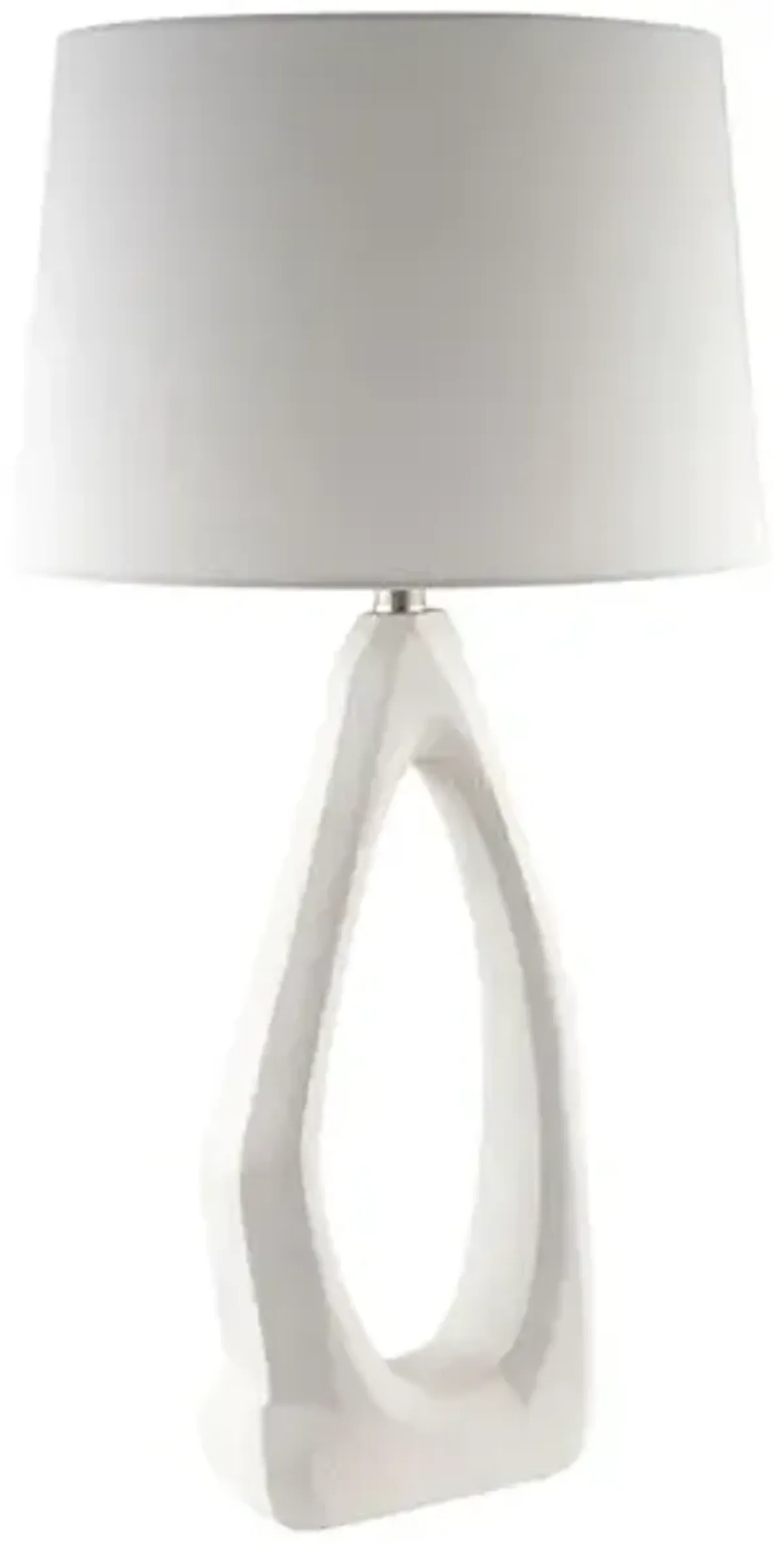 Valerie Resin Table Lamp - White