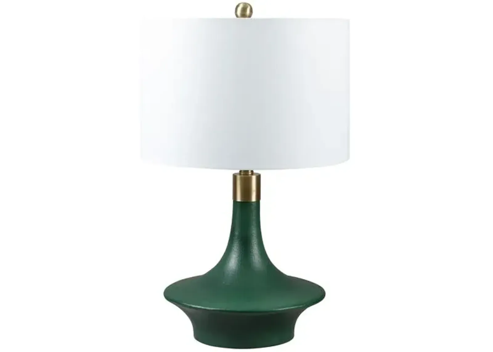 Xena Table Lamp - Dark Green/Gold