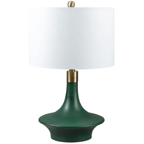 Xena Table Lamp - Dark Green/Gold