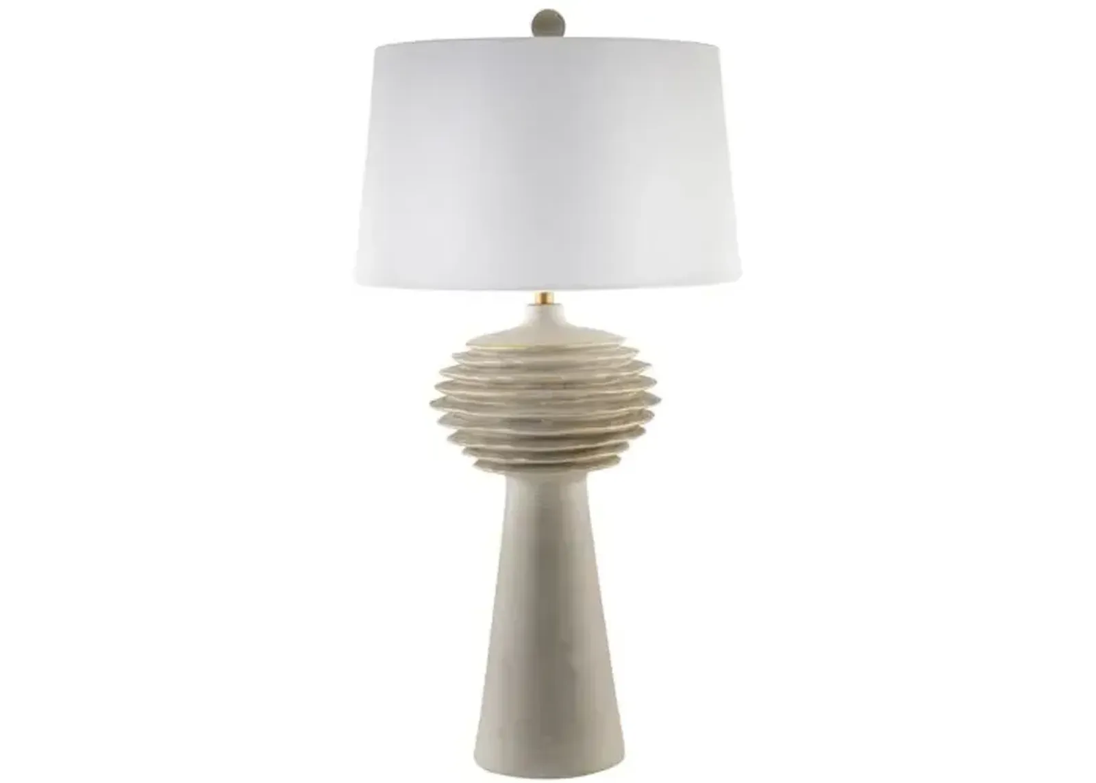 Kieran Resin Table Lamp - Gray