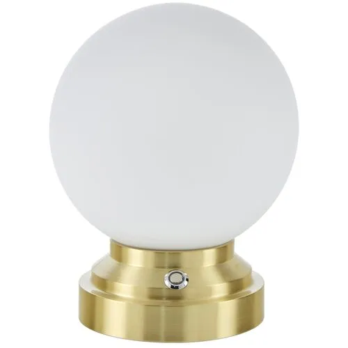 Jazzlyn Globe Accent Table Lamp - Gold - 10Hx8Wx8D in