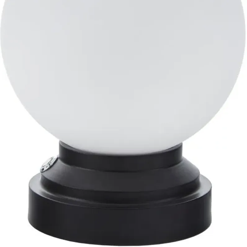 Jazzlyn Globe Accent Table Lamp - Black - 10Hx8Wx8D in