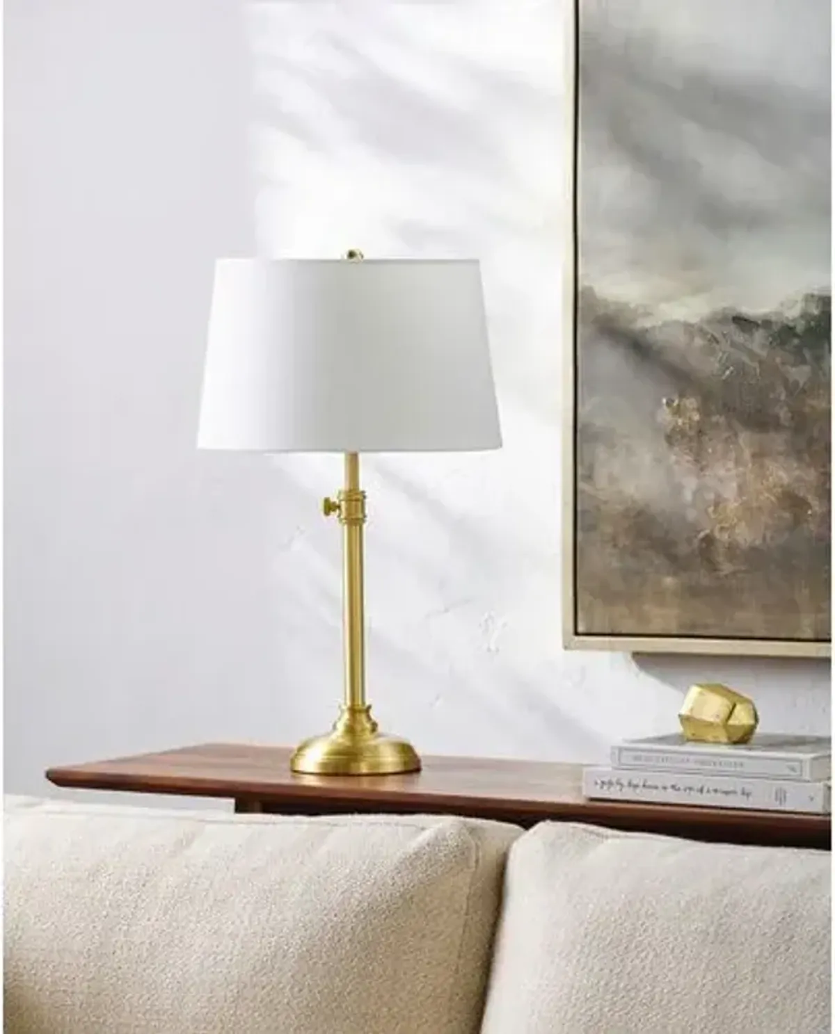 Knox Accent Table Lamp - Gold - 28Hx13Wx13D in