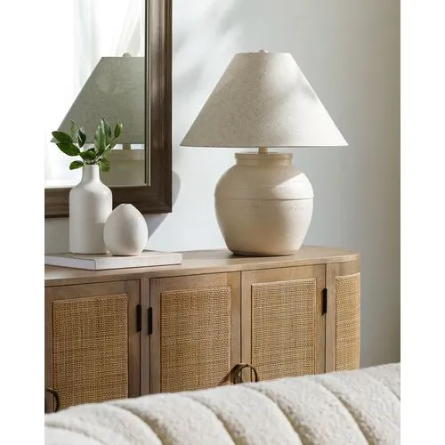 Bexley Accent Table Lamp - Beige - 23Hx18Wx18D in