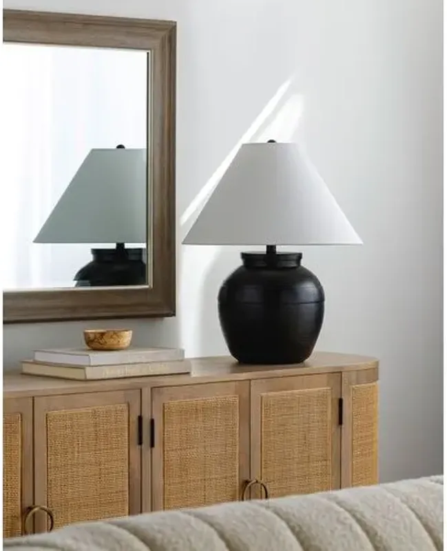 Bexley Accent Table Lamp - Black - 23Hx18Wx18D in