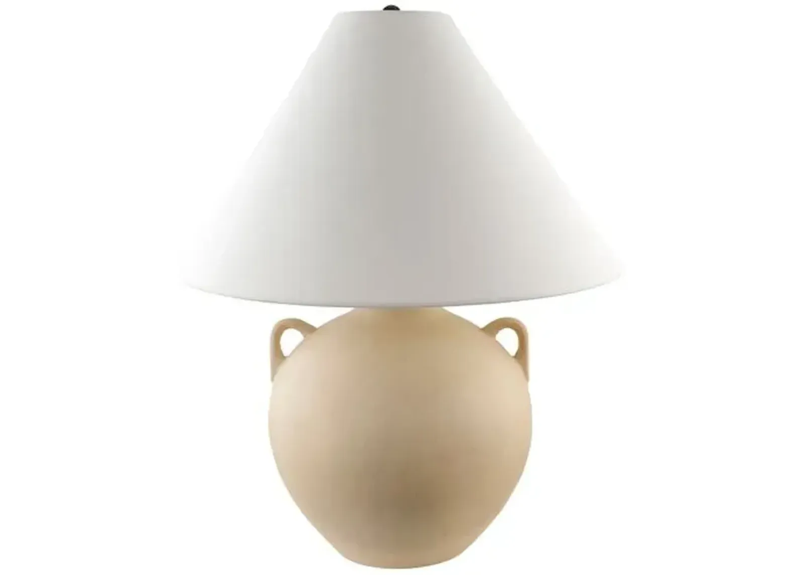 Dune Ceramic Jar Table Lamp - Beige